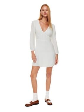 white dress sweater Winter Whites Sweater Dress Small